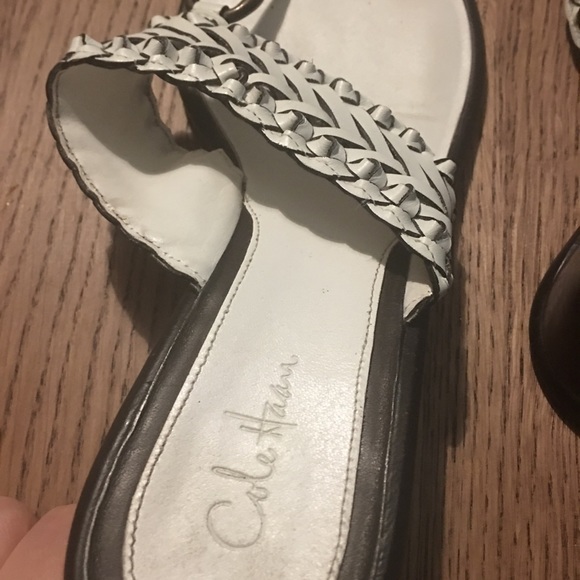 cole haan white sandals